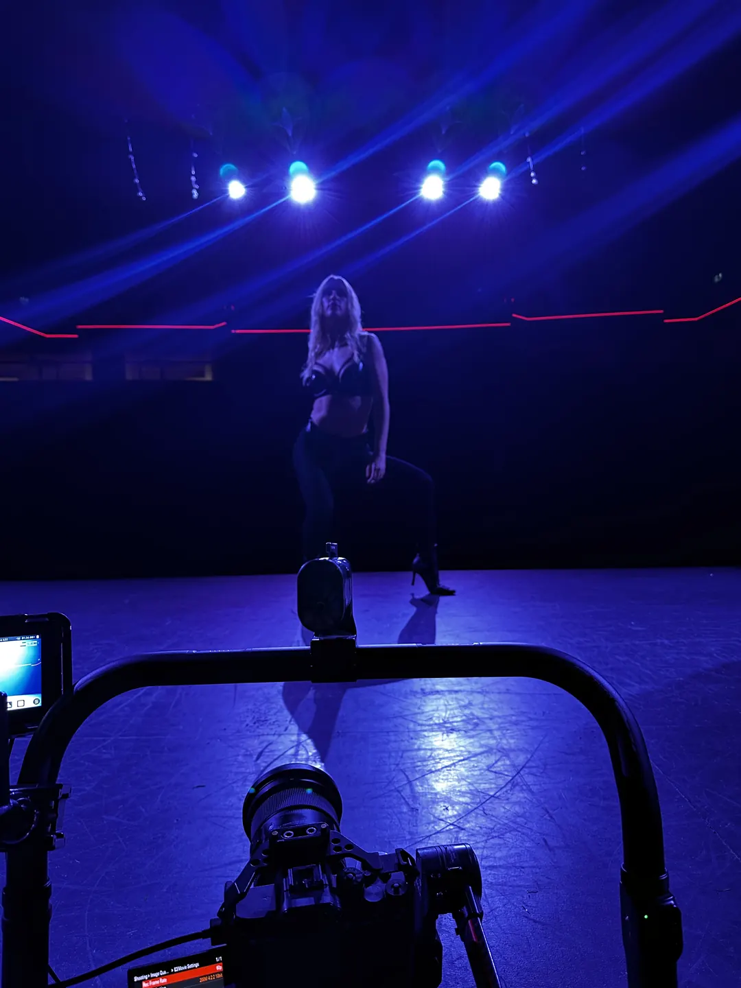 Filming a performance